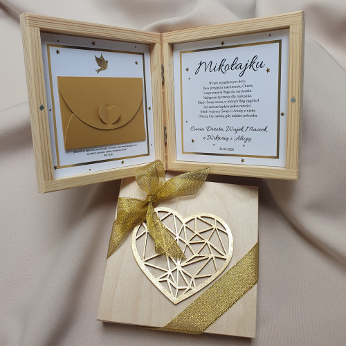 Pudełko na pieniądze CHRZEST szkatułka pamiątka