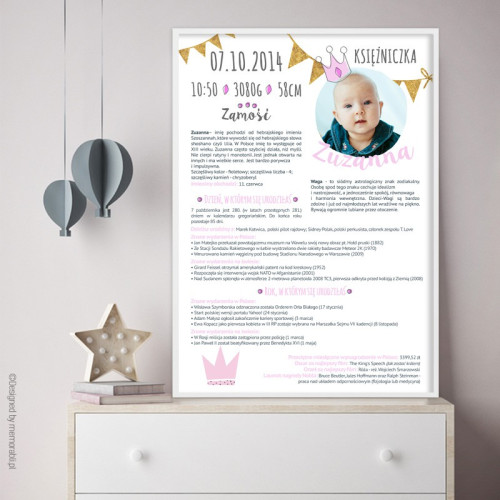 Księżniczka z koroną - certyfikat