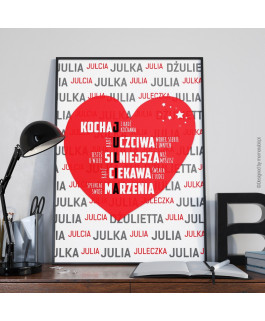 Julia - serce czerwone -...