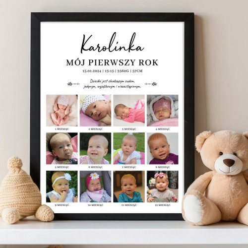 Kolaż mój pierwszy roczek + zdjęcia