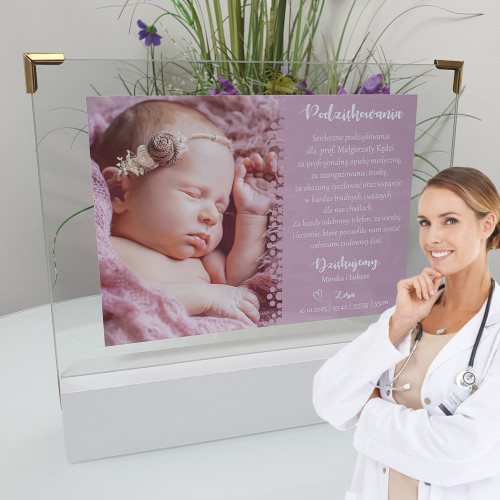 Podziękowanie PREMIUM dla lekarza / położnej ZDJĘCIE