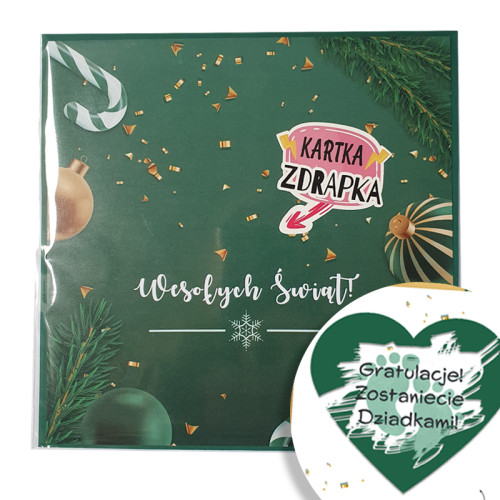 Będziecie Dziadkami, Jestem w ciąży - BOŻE NARODZENIE ZDRAPKA