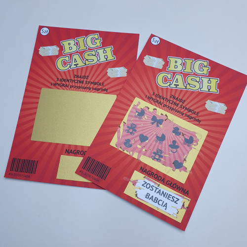 Ogłoszenie ciąży Loteria Big Cash BABCIA