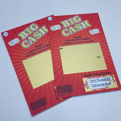 Ogłoszenie ciąży Loteria Big Cash DZIADEK