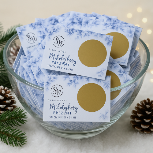 Ulotki Zdrapki bileciki promocja firmy salonu 300x