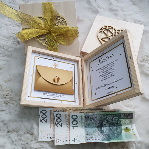 Pudełko na pieniądze KOMUNIA szkatułka pamiątka